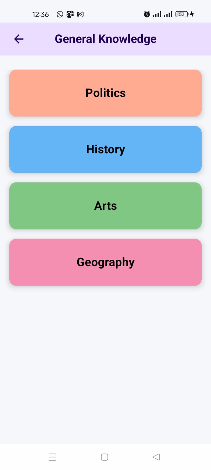 Brain Buzz app screen 3