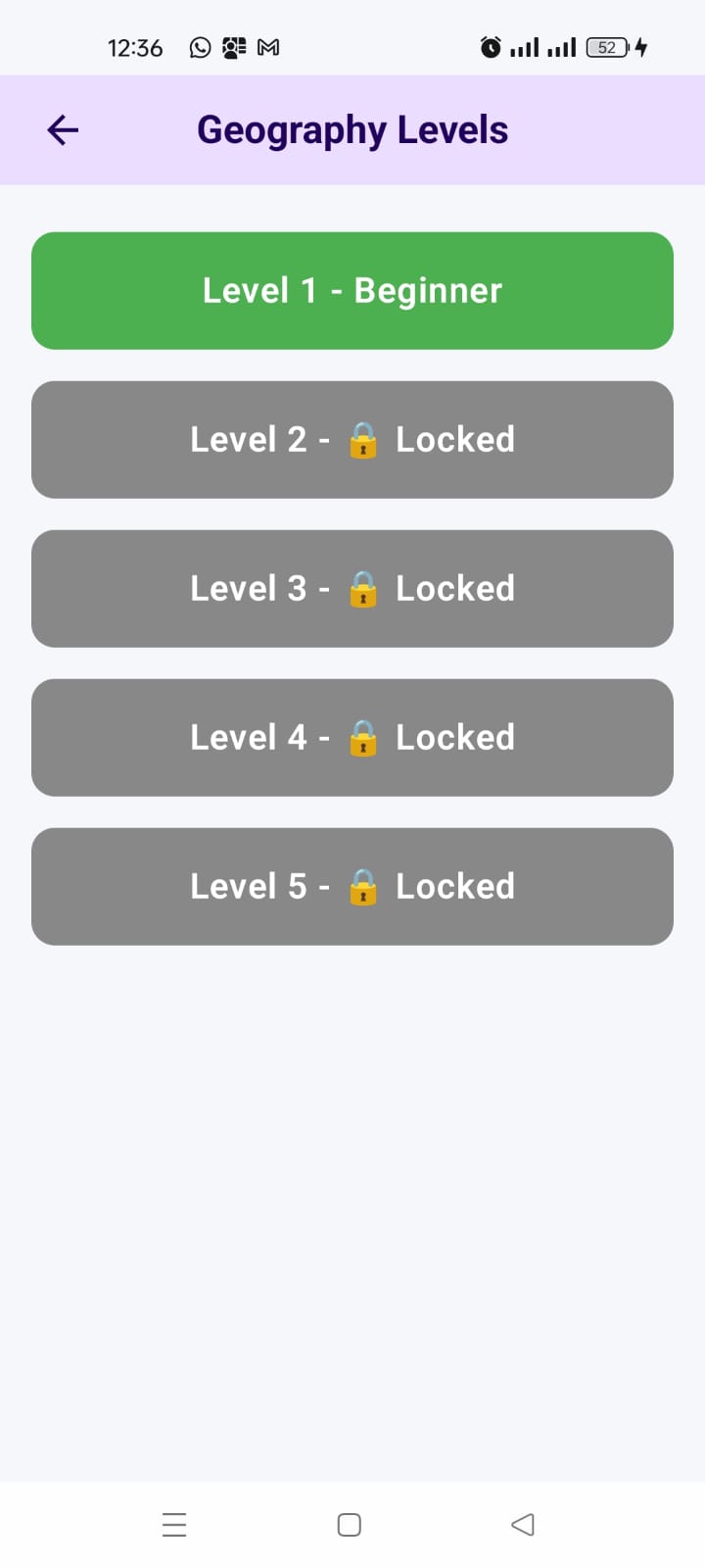 Brain Buzz app screen 4